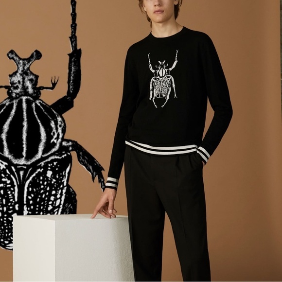 PAUL SMITH Goliath Beetle Graphic Wool Jumper Sweater - Picture 1 of 12